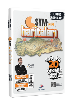 Dizgi Kitap 2026 ÖSYM'nin Haritaları Tüm Harita Çıkmış Sınav Soruları (Video Çözümlü) - Murat Çakır