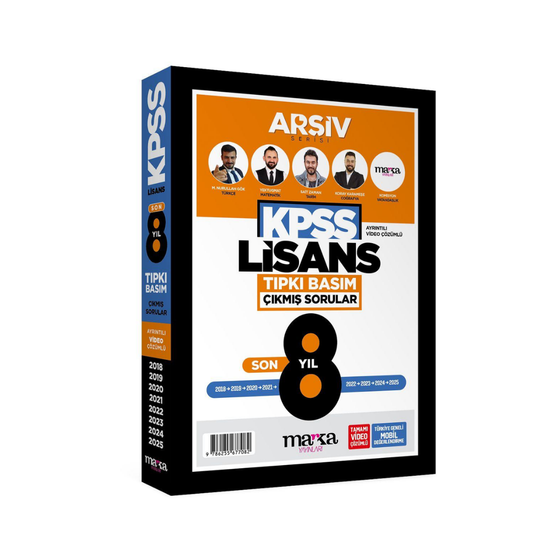 KPSS Lisans Tıpkı Basım Çıkmış Sorular Son 8 Yıl Çıkmış Sorular Marka Yayınları