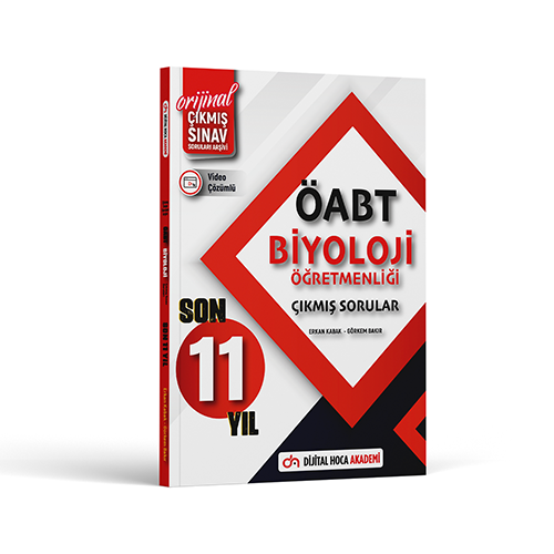 Dijital Hoca 2024 ÖABT Biyoloji Son 11 Yıl Orijinal Çıkmış Sınav Soruları Video Çözümlü Dijital Hoca Akademi