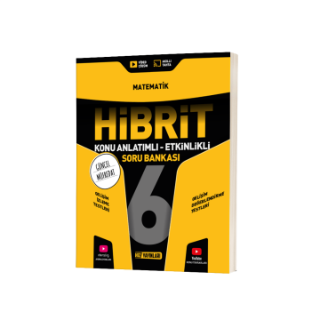 Hız Yayınları 6. Sınıf Matematik Hibrit Konu Anlatımlı Etkinlikli Soru Bankası