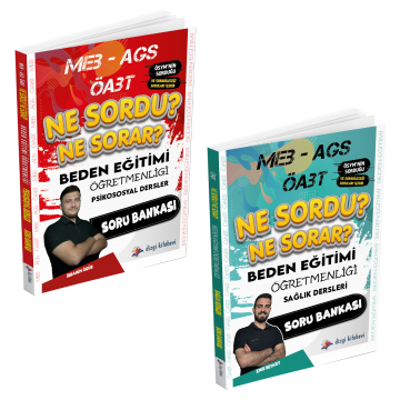 Dizgi Kitap 2025 Meb Ags ÖABT Beden Eğitimi Ne Sordu Ne Sorar Psikososyal ve Sağlık Dersleri Soru Bankası Seti İbrahim Ögür Emirhan Beyazıt