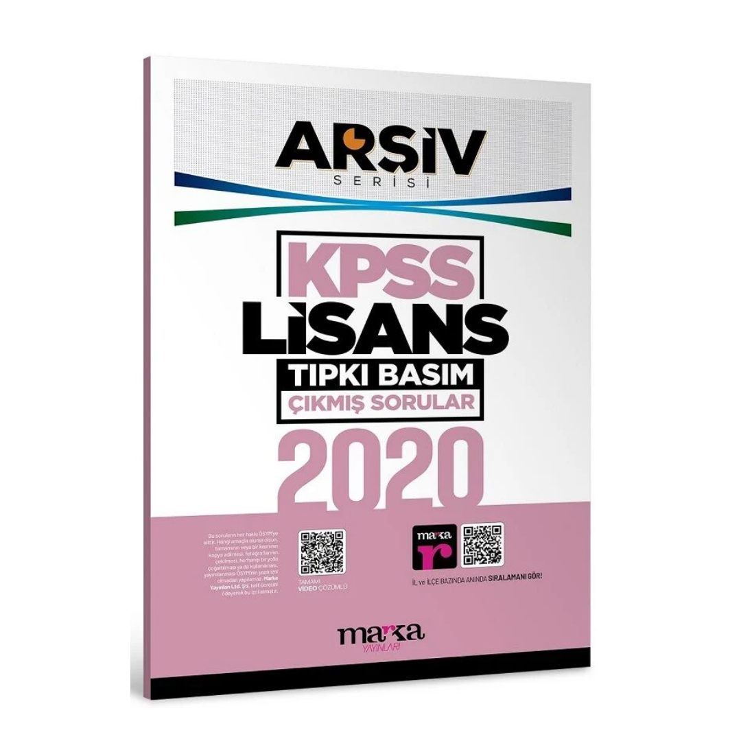 2020 Lisans Genel Yetenek Genel Kültür Tıpkı Basım Çıkmış Sorular Tamamı Video Çözümlü Marka Yayınları