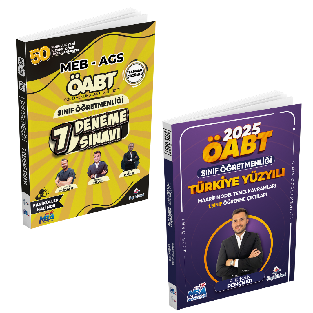 Dizgi Kitap 2025 Meb Ags Sınıf Öğretmenliği Tamamı Çözümlü Fasiküller Halinde 7 Deneme Sınavı ve Türkiye Yüzyılı Maarif Model Temel Kavramları 1. Sınıf Öğrenme Çıktıları Seti