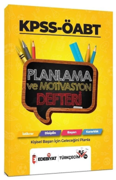Edebiyat TV KPSS ÖABT Planlama ve Motivasyon Defteri Edebiyat TV Yayınları - İADESİZ
