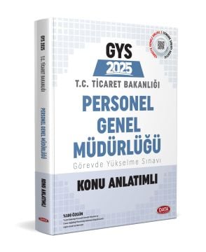 Data Yayınları 2025 GYS Ticaret Bakanlığı Personel Genel Müdürlüğü Konu Anlatımlı