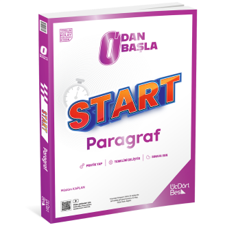 Üç Dört Beş Yayınları YKS TYT AYT KPSS ALES DGS MSÜ Sıfırdan Başla Start Paragraf