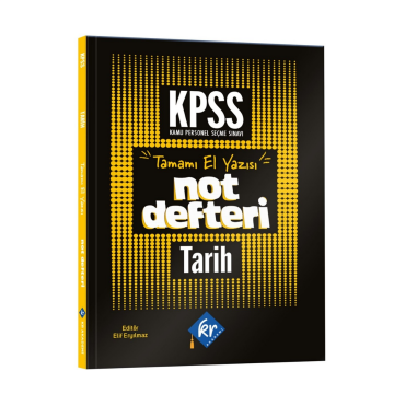KPSS Tarih Konu Anlatımlı Not Defteri KR Akademi Yayınları