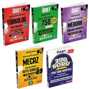 Dizgi Kitap 2025 Meb Ags ÖABT Edebiyat Tüm Dersler Soru Bankası 5'li Set İshak Atak, İlkay Gökçen Günel