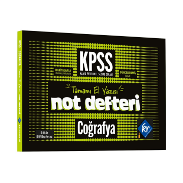 KPSS Coğrafya Konu Anlatımlı Not Defteri KR Akademi Yayınları