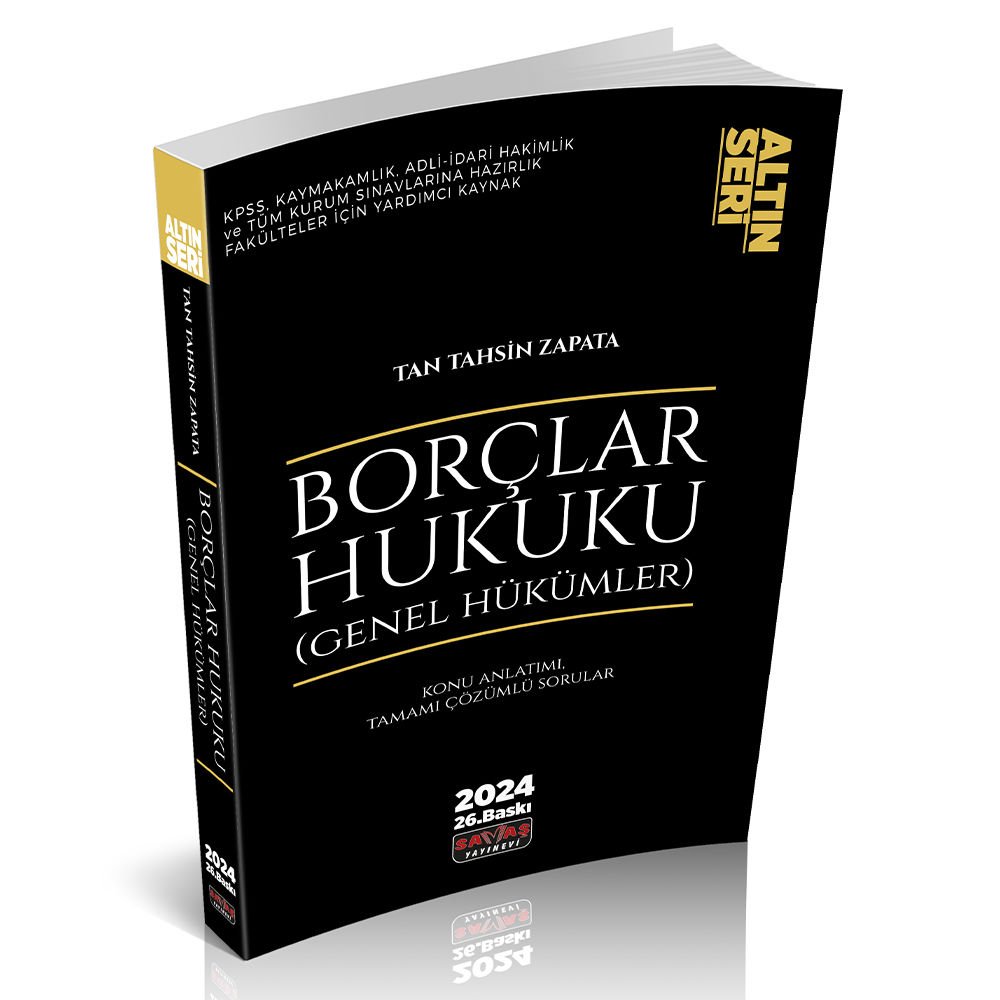 Borçlar Hukuku Genel Hükümler Konu Anlatımı Savaş Yayınları