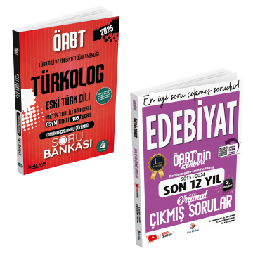 Dizgi Kitap 2025 Meb Ags ÖABT Edebiyat Derslere Göre Tasnif Edilmiş Son 12 Yıl Orijinal Video Çözümlü Çıkmış Sorular ve Türkolog Eski Türk Dili Tamamı Açıklamalı Çözümlü Soru Bankası Seti İshak Atak, Adem Hakan