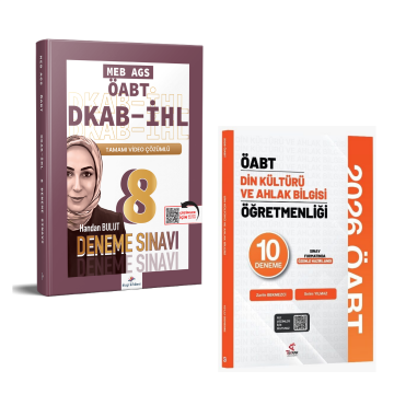 Dizgi Kitap 2026 Meb Ags ÖABT DKAB İHL 8 Deneme & ÖABT Din Kültürü ve Ahlak Bilgisi Öğretmenliği 10 Deneme Tekrar Akademi Seti