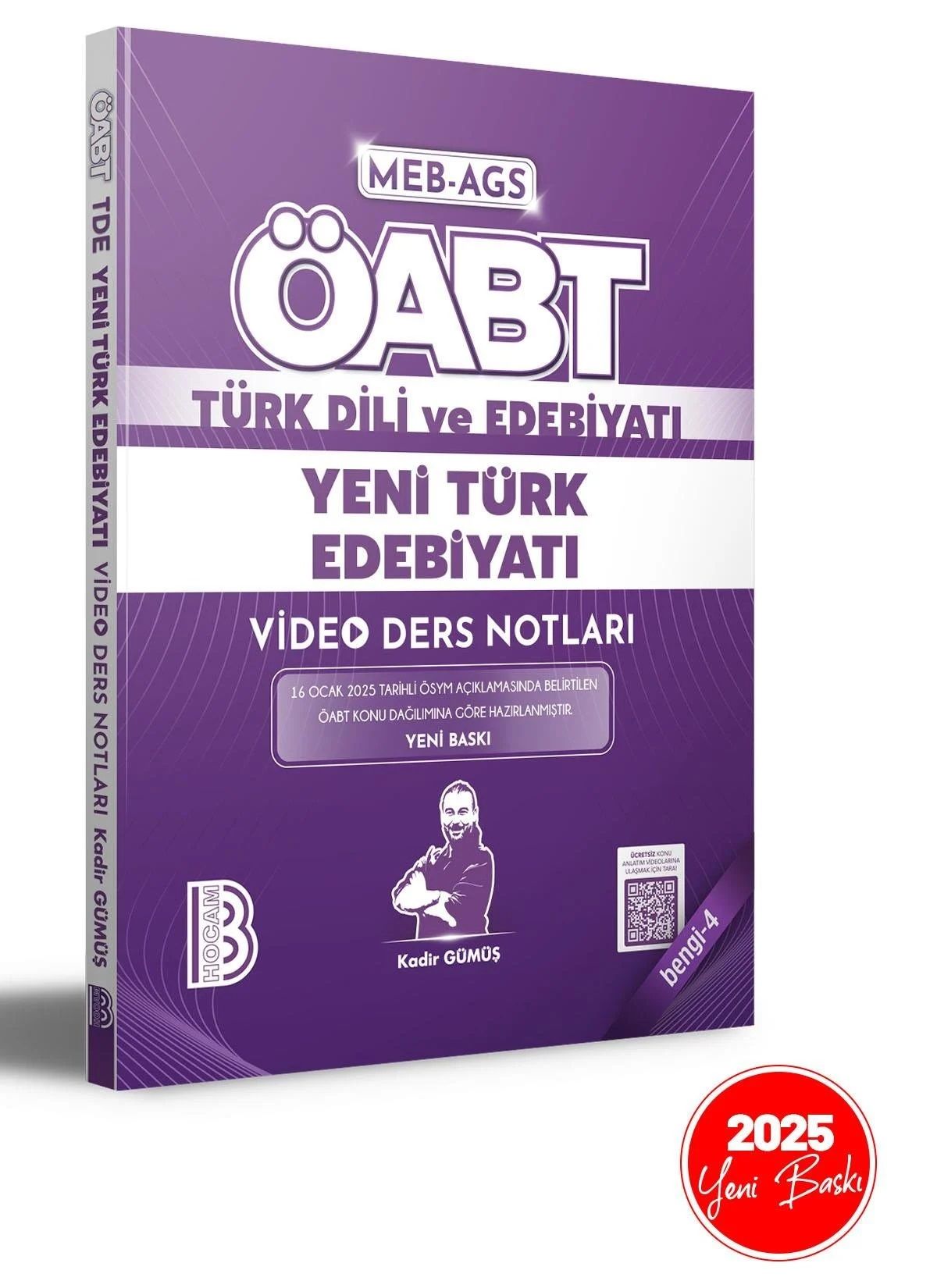 2025 ÖABT Türk Dili ve Edebiyatı Yeni Türk Edebiyatı Video Ders Notları Kadir Gümüş Benim Hocam Yayınları