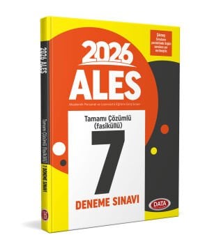 ALES Tamamı Çözümlü 7 Deneme Sınavı Data Yayınları