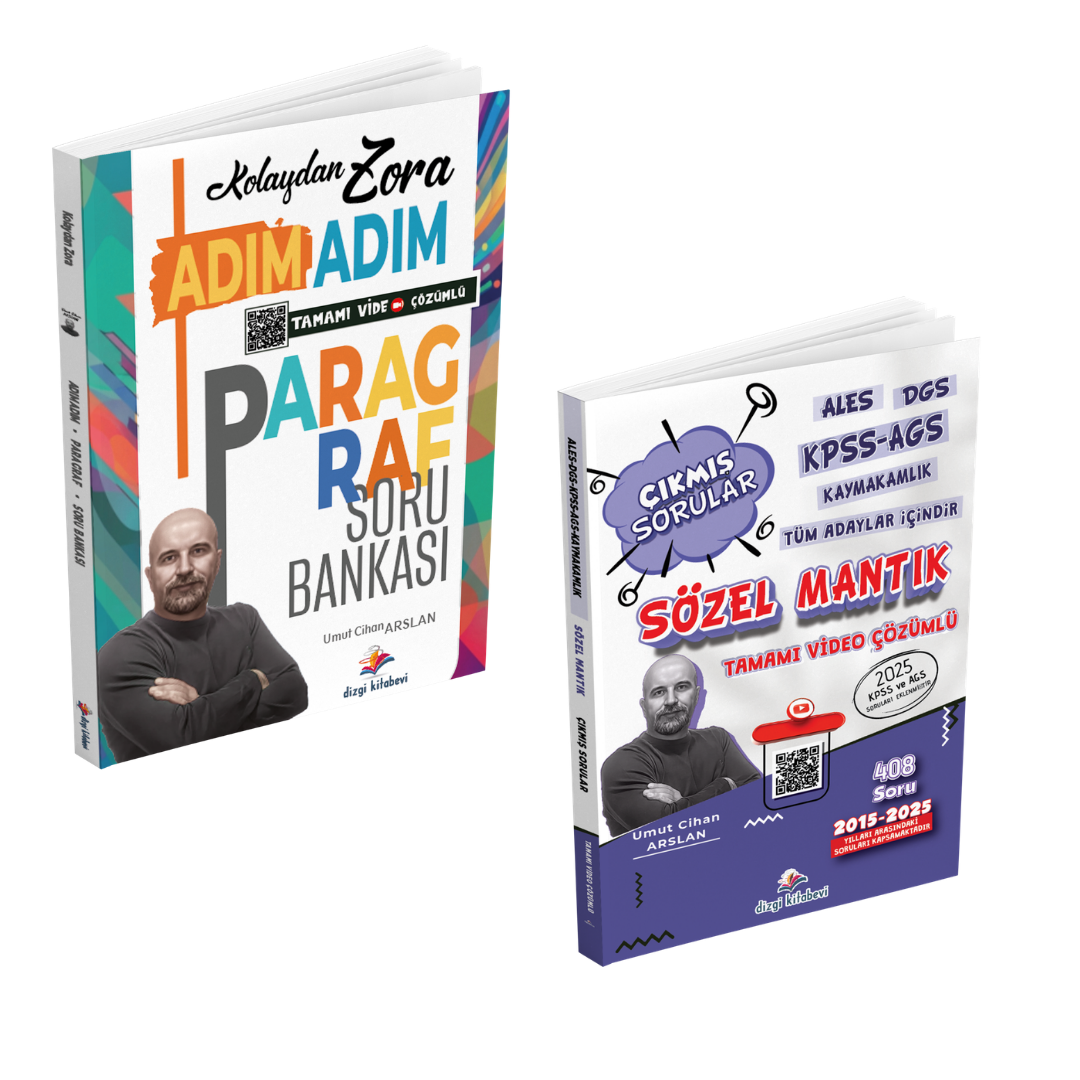 Dizgi Kitap 2026 Kolaydan Zora Adım Adım Paragraf Soru Bankası & ALES DGS KPSS AGS Kaymakamlık Tüm Adaylar İçin Sözel Mantık Çıkmış Sorular Seti