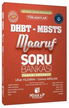 Mihrap DHBT MBSTS Maaruf Soru Bankası Çözümlü Mihrap Yayınları - İADESİZ