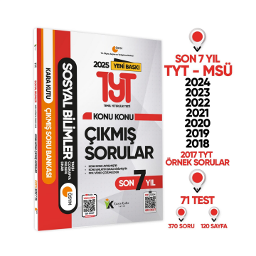 2025 YKS-TYT Sosyal Bilimler Karakutu ÖSYM Çıkmış Soru Bankası Çözümlü Konu Konu Son 7 Yıl İnformal Yayınları
