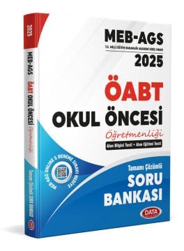 MEB AGS Öabt Okul Öncesi Öğretmenliği Tamamı Çözümlü Soru Bankası Data Yayınları