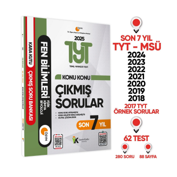 2025 YKS-TYT FEN Bilimleri Karakutu ÖSYM Çıkmış Soru Bankası Çözümlü Konu Konu Son 7 Yıl İnformal Yayınları
