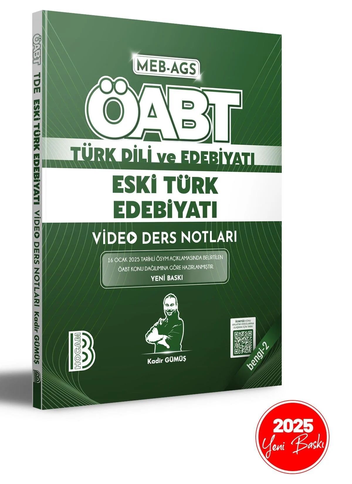 2025 ÖABT Türk Dili ve Edebiyatı Eski Türk Edebiyatı Video Ders Notları Kadir Gümüş Benim Hocam Yayınları