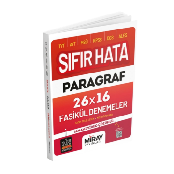Miray Yayınları Sıfır Hata Paragraf 16 Deneme