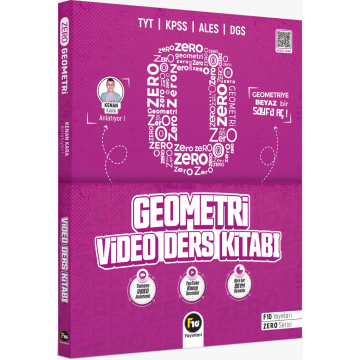 F10 Yayınları Kenan Kara Zero Serisi Geometri Video Ders Kitabı