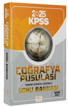 CBA Yayınları 2025 KPSS Coğrafya Pusulası Soru Bankası Çözümlü - Barış Salt  CBA Yayınları