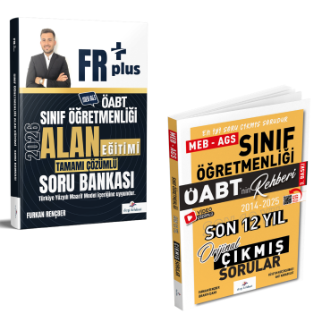 Dizgi Kitap 2026 MEB-AGS ÖABT Sınıf Öğretmenliği Alan Eğitimi Soru Bankası ve Sınıf Öğretmenliği Son 12 Yıl Orijinal Çıkmış Sınav Sorular Seti