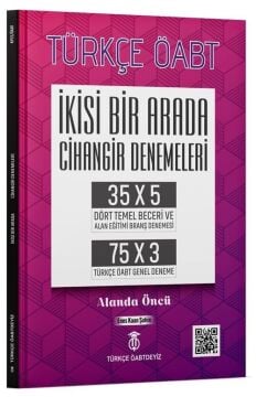 Türkçe ÖABTDEYİZ ÖABT Türkçe Öğretmenliği İkisi Bir Arada Cihangir Denemeleri Çözümlü - Enes Kaan Şahin Türkçe ÖABTDEYİZ - İADESİZ