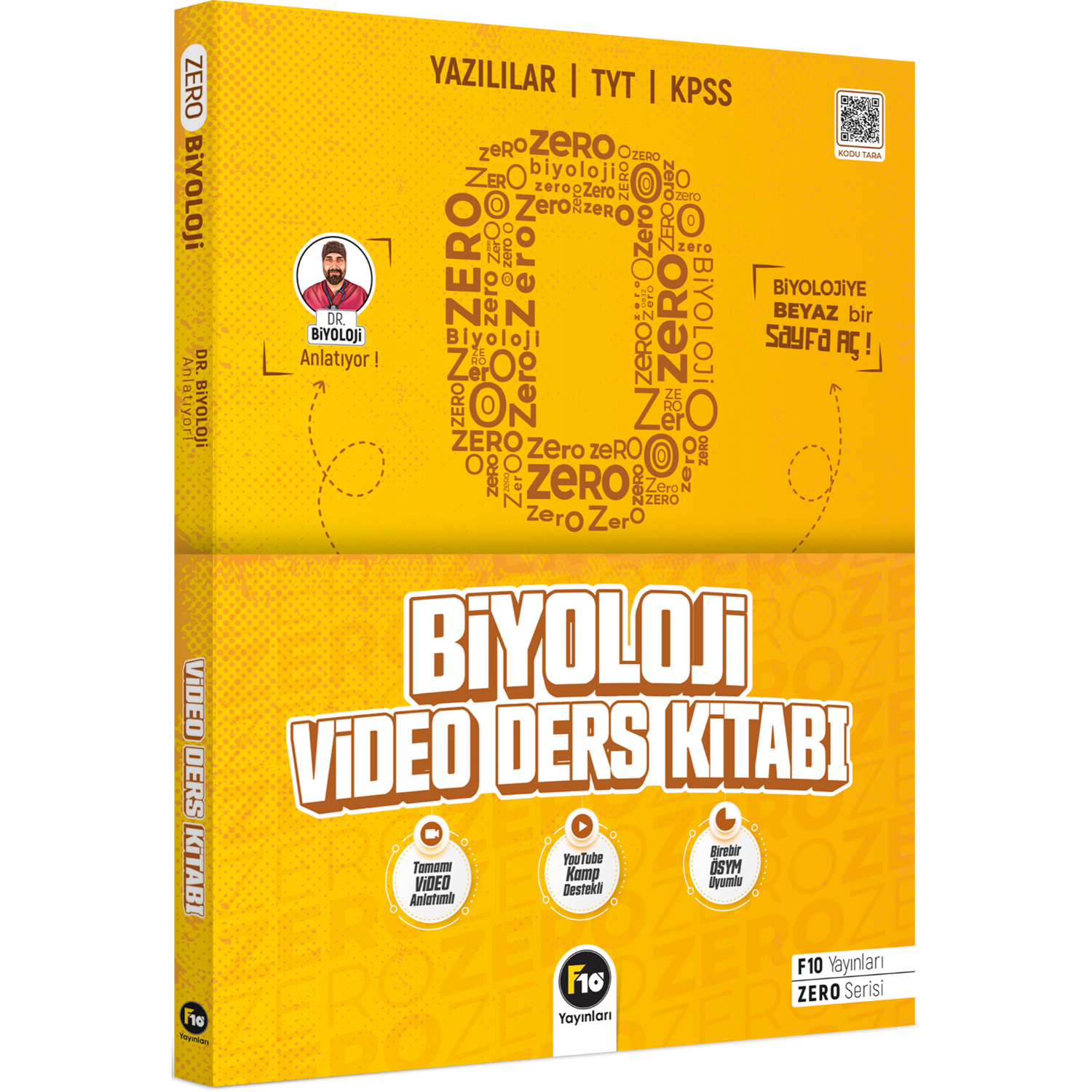Dr. Biyoloji Barış Hoca Zero Serisi Biyoloji Video Ders Kitabı F10 Yayınları
