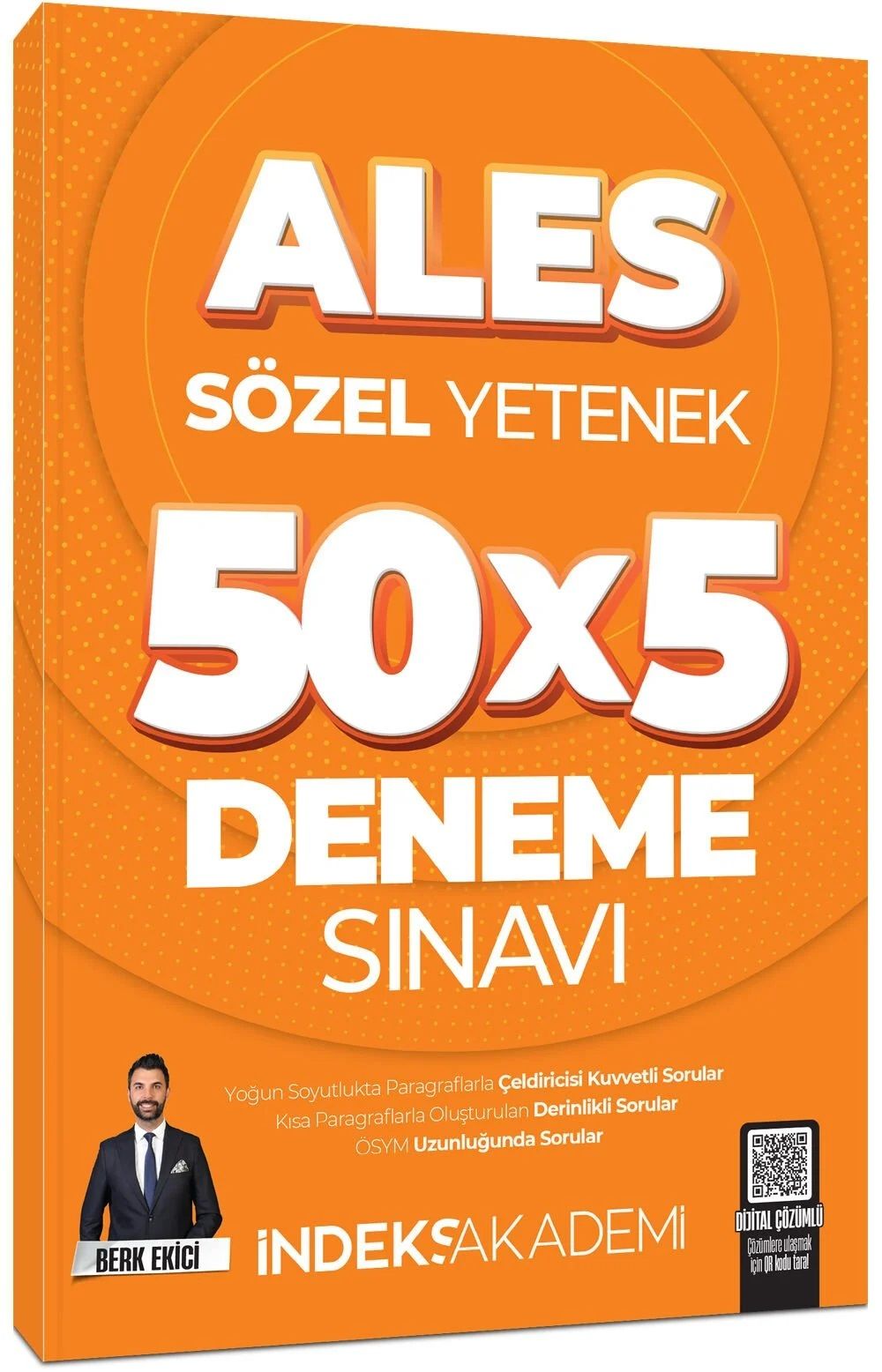 İndeks Akademi 2025 ALES Sözel Yetenek 5 Deneme Sınavı Çözümlü - Berk  Ekici İndeks Akademi Yayıncılık