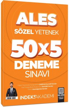 İndeks Akademi 2025 ALES Sözel Yetenek 5 Deneme Sınavı Çözümlü - Berk  Ekici İndeks Akademi Yayıncılık