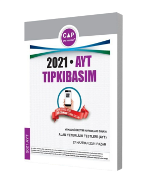 Çap Yayınları 2021 AYT Tıpkı Basım Çıkmış Sorular