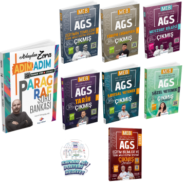 Dizgi Kitap 2026 Kolaydan Zora Adım Adım Paragraf Soru Bankası & MEB AGS Tamamı Video Çözümlü Tüm Dersler Çıkmış Sorular 7'li Set - Yeni Sınav Sistemine Uygun