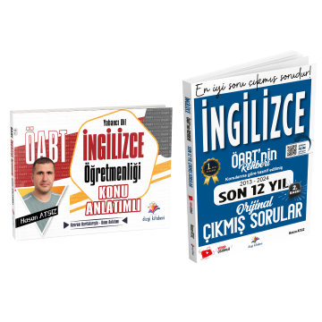 Dizgi Kitap Öabt İngilizce Öğretmenliği Konu Anlatımı ve Video Çözümlü Orijinal Çıkmış Sorular Seti 2025 Hasan Atsız
