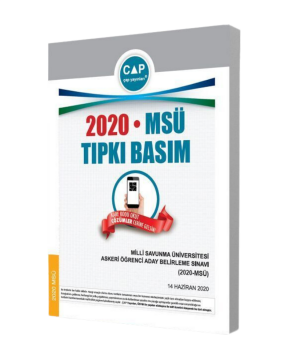 Çap Yayınları 2020 MSÜ Tıpkı Basım Çıkmış Sorular