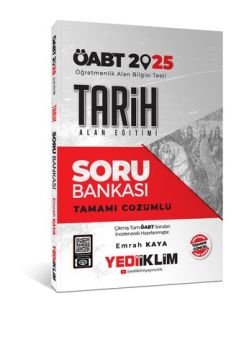 Yediiklim Yayınları 2025 ÖABT Tarih Alan Eğitimi Tamamı Çözümlü Soru Bankası