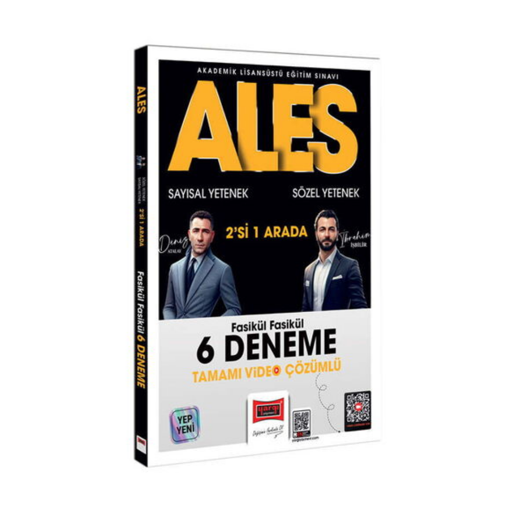 2026 ALES Sayısal Yetenek - Sözel Yetenek Fasikül Fasikül Tamamı Video Çözümlü 6 Deneme Yargı Yayınları