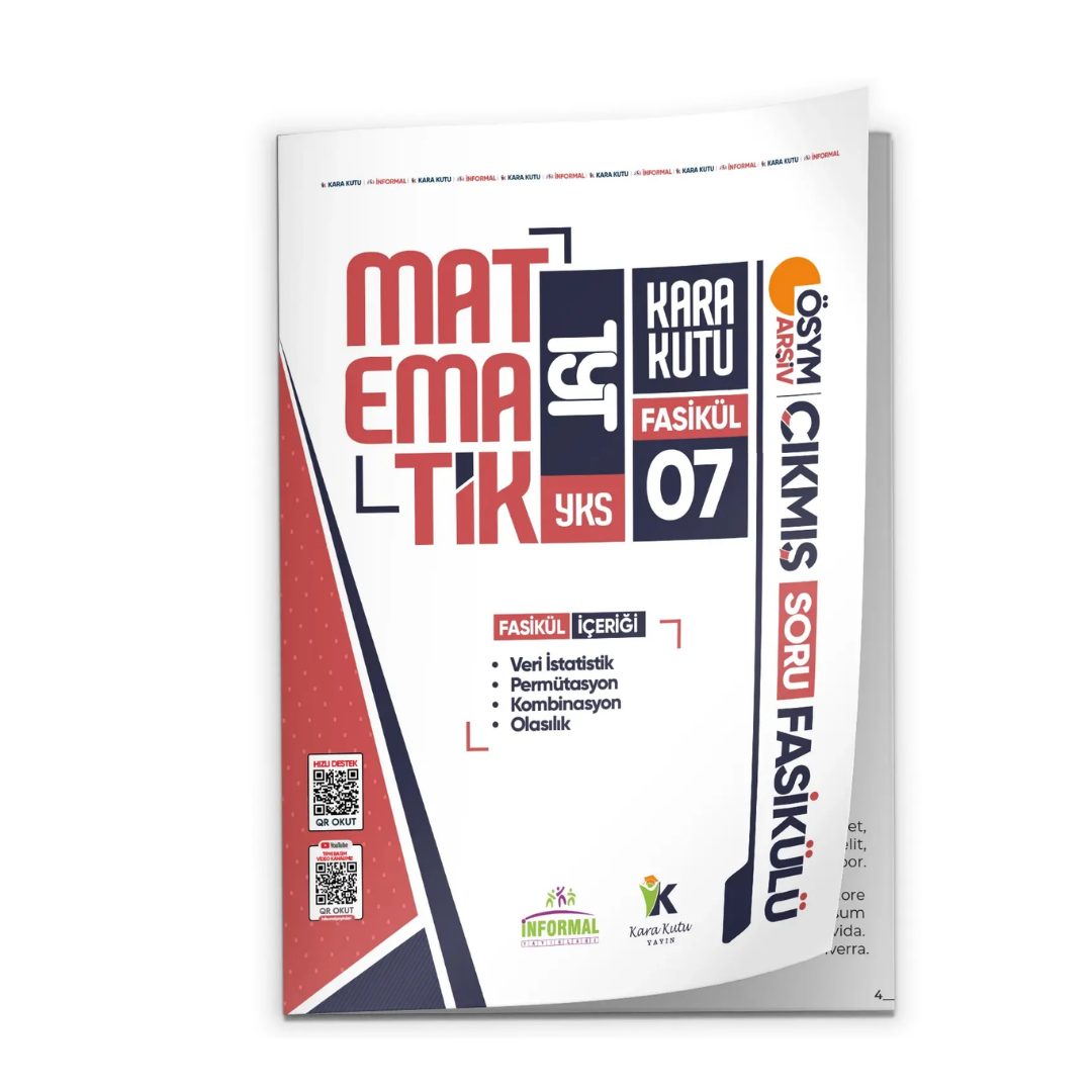 2026 TYT Matematik Kara Kutu 7.Fasikül ÖSYM Çıkmış Soru Bankası PERMUTASYON-OLASILIK Modüler Set İnformal Yayınları