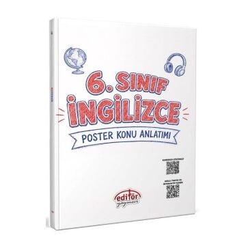 Editör Yayınları 6. Sınıf İngilizce Poster Konu Anlatımlı