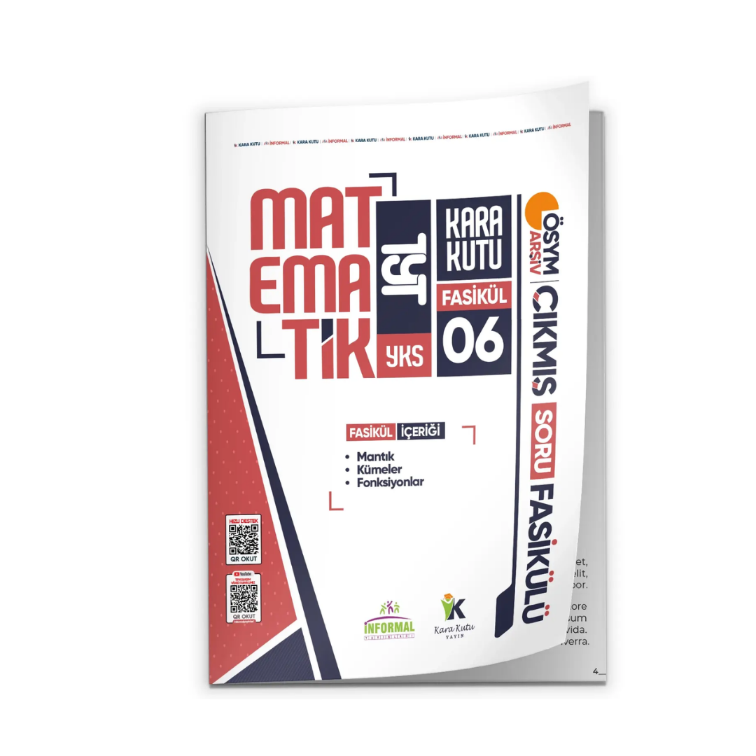 2026 TYT Matematik Kara Kutu 6.Fasikül ÖSYM Çıkmış Soru MANTIK-KÜMELER-FONKSİYONLAR Modüler Set İnformal Yayınları