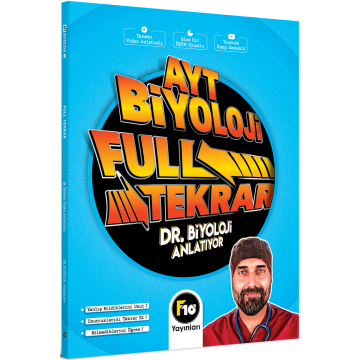 F10 Yayınları Barış Hoca Dr. Biyoloji AYT Biyoloji Full Tekrar Video Ders Kitabı