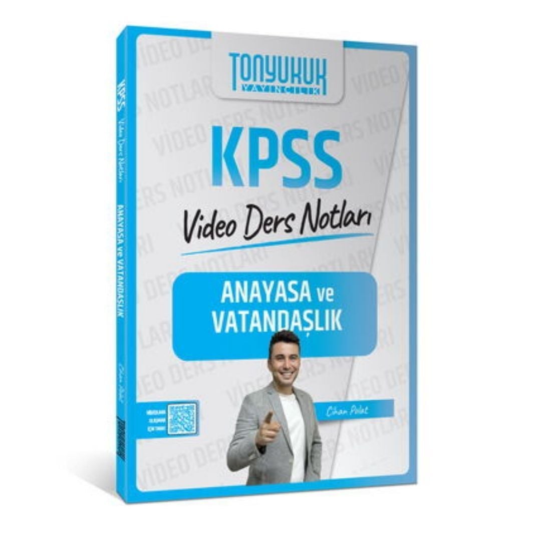 KPSS Anayasa ve Vatandaşlık Video Ders Notları Tonyukuk Yayıncılık