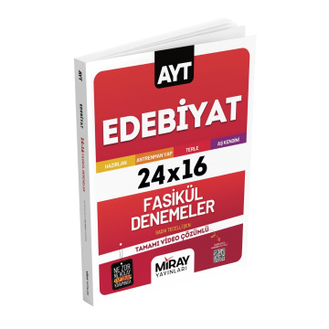 Miray Yayınları AYT Edebiyat 24x16 Fasikül Denemeler