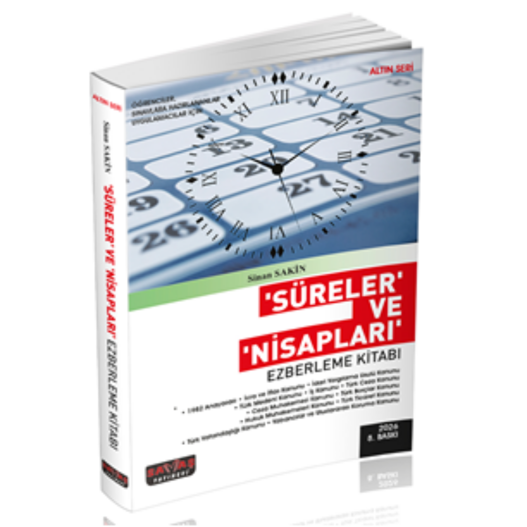 Süreler ve Nisapları Ezberleme Kitabı Savaş Yayınevi