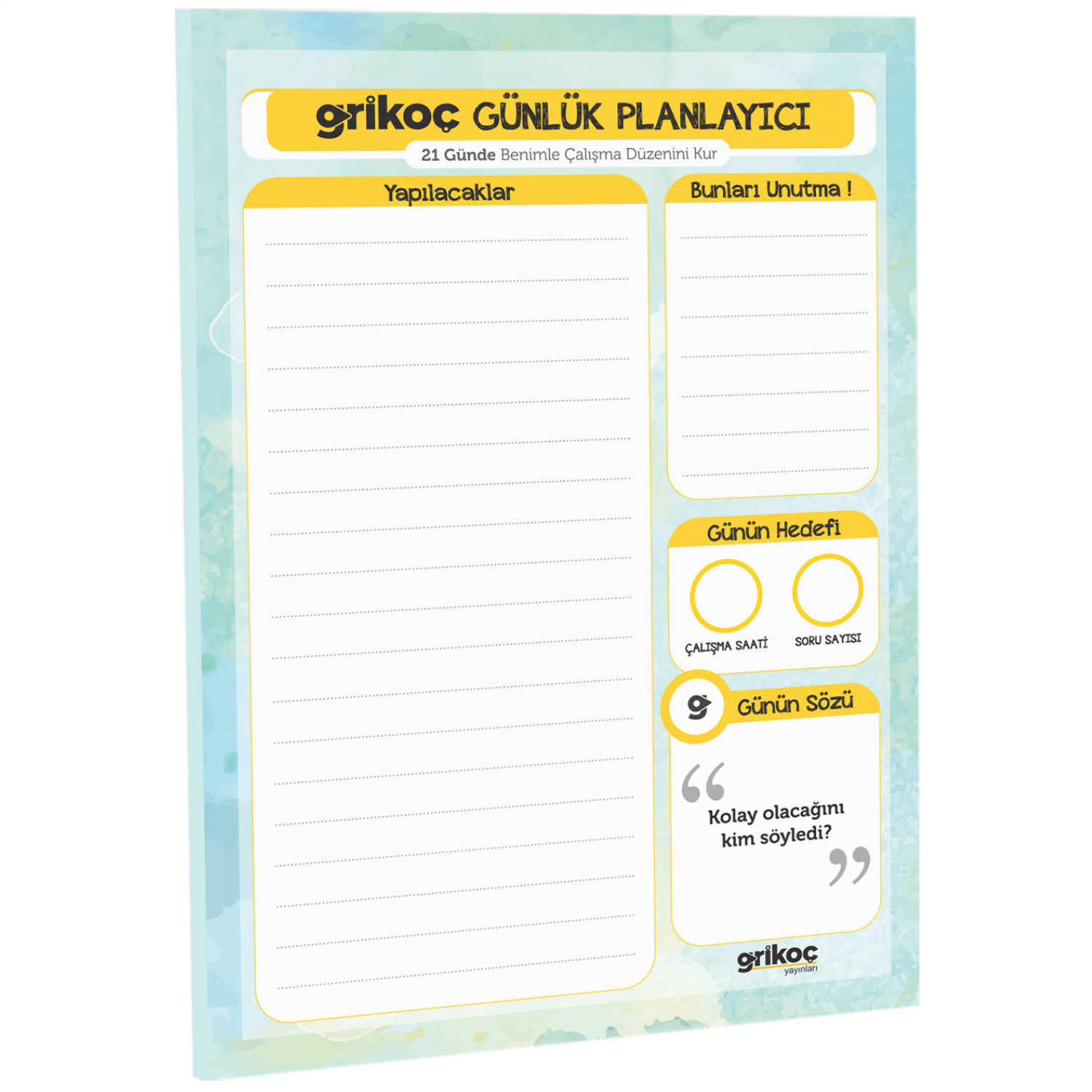 Gri Koç Günlük Planlayıcı (İadesiz) Kr Akademi Yayınları