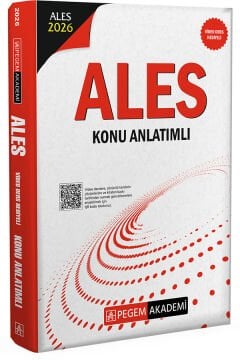 Pegem Akademi 2026 ALES Konu Anlatımlı