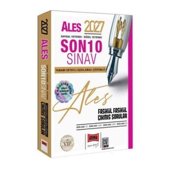 Yargı Yayınları 2027 ALES Sayısal-Sözel Yetenek Son 10 Sınav Fasikül Çıkmış Sorular 2 Ağustos Sınav Soruları Dahil