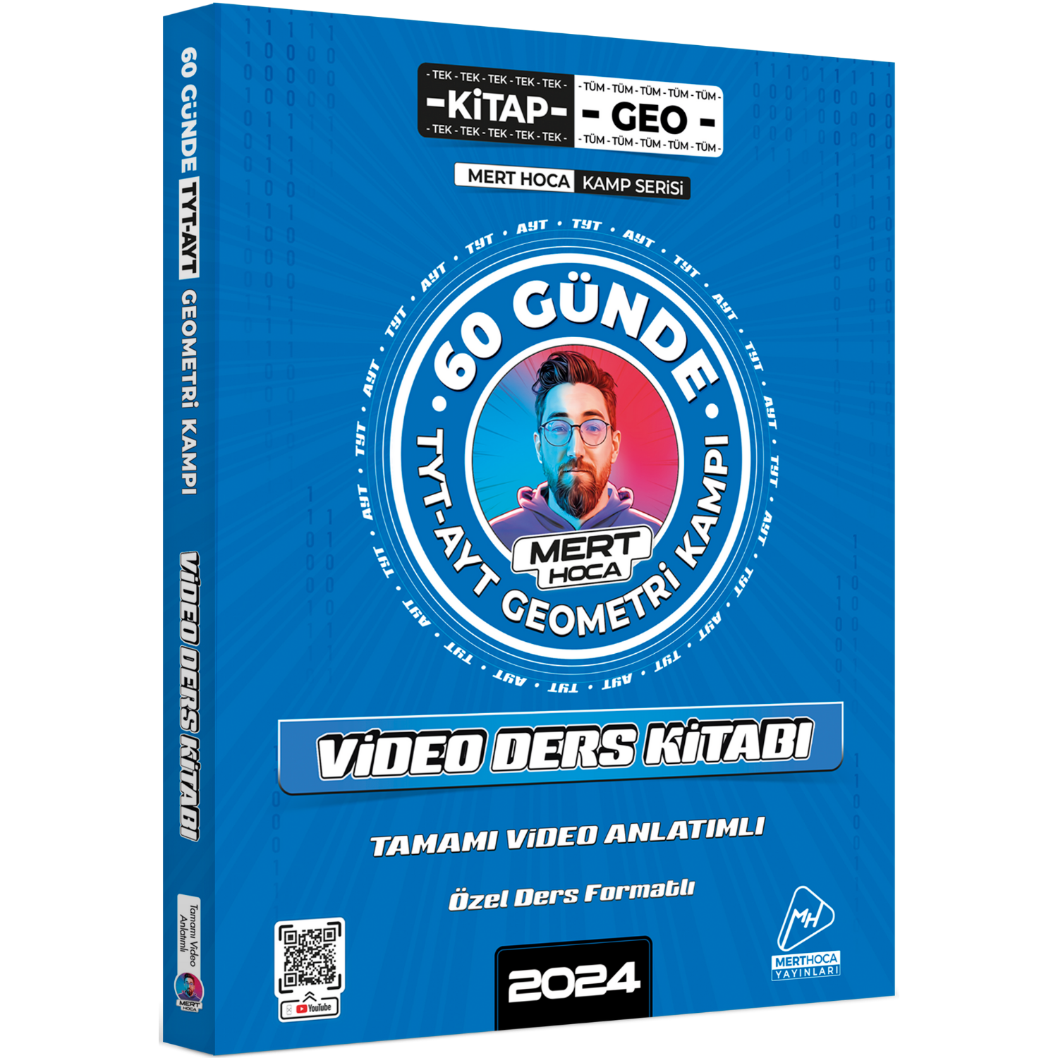 2024 60 Günde Geometri TYT-AYT Geometri Kampı Video Ders Kitabı Mert Hoca Yayınları