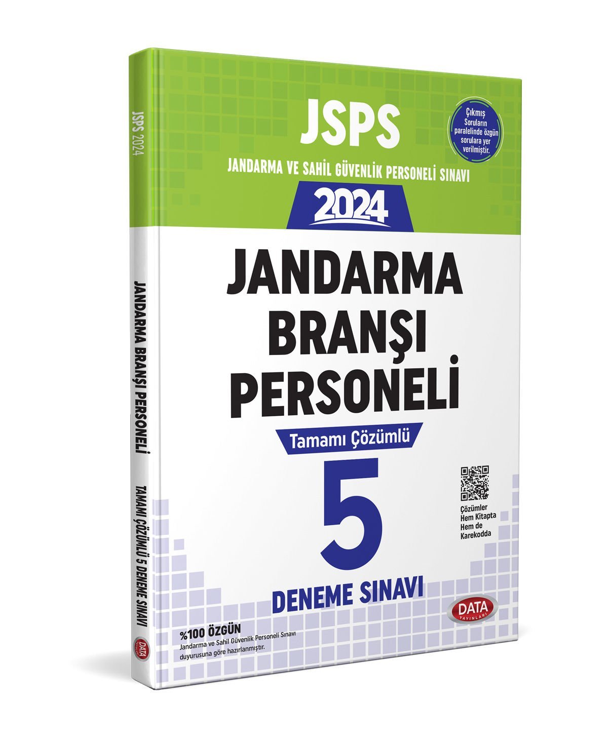 JSPS Jandarma ve Sahil Güvenlik Jandarma Branşı Personeli Sınavı Tamamı Çözümlü 5 Deneme Sınavı Data Yayınları
